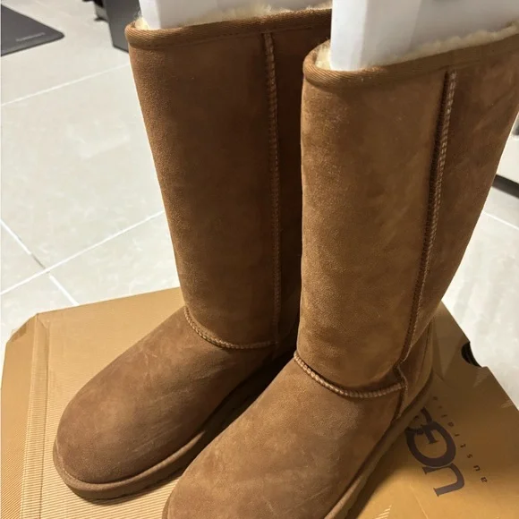 UGG Women's Classic Tall Boots in Rich Tan - Picture 2 of 6